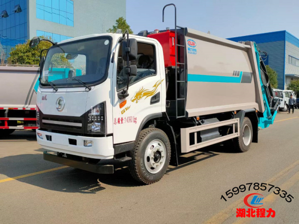 陕汽小德龙12方压缩式垃圾车 陕汽小德龙12方压缩式垃圾车