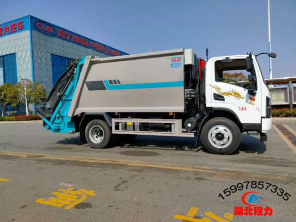 陕汽小德龙12方压缩式垃圾车 陕汽小德龙12方压缩式垃圾车