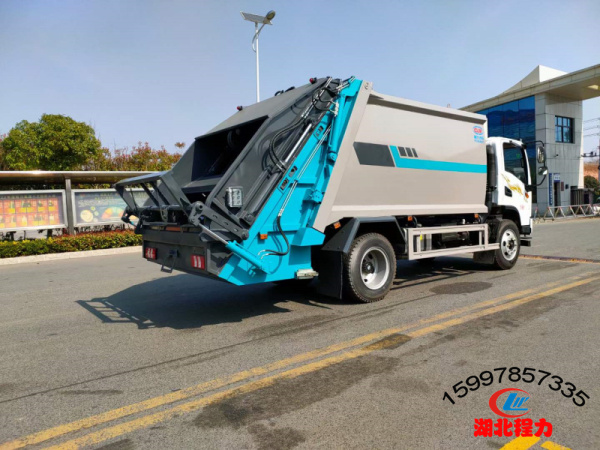 陕汽小德龙12方压缩式垃圾车 陕汽小德龙12方压缩式垃圾车