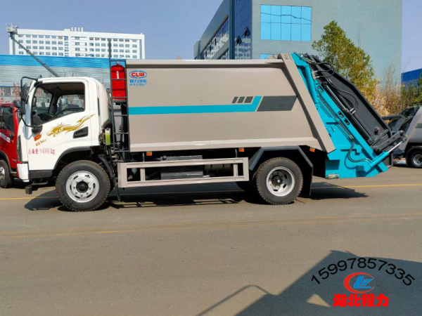 陕汽小德龙12方压缩式垃圾车 陕汽小德龙12方压缩式垃圾车