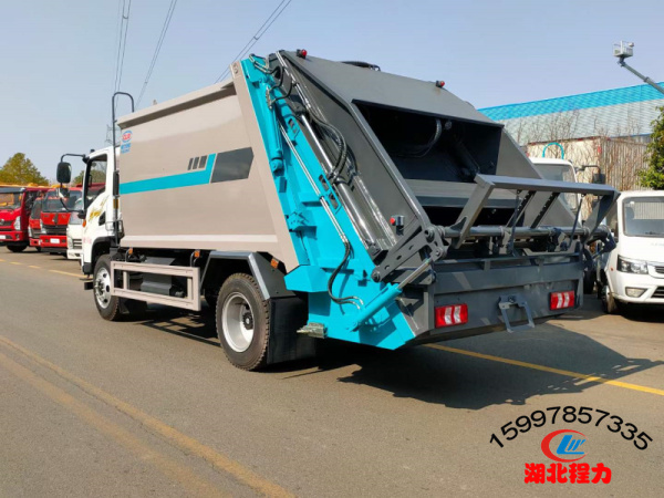 陕汽小德龙12方压缩式垃圾车 陕汽小德龙12方压缩式垃圾车